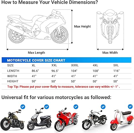 Motorcycle Cover Waterproof Outdoor