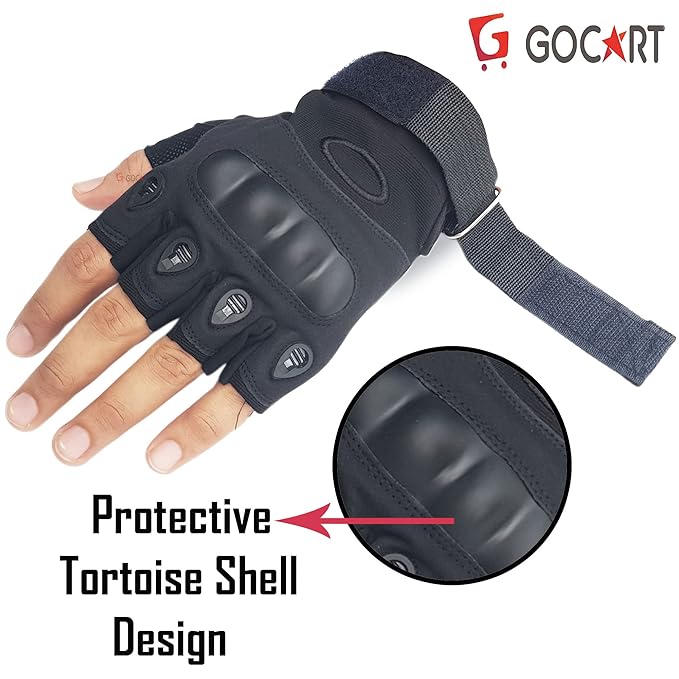 Tactical Gloves for Men, Hard Shell Knuckle Protection Motorcycle Gloves - Image 2