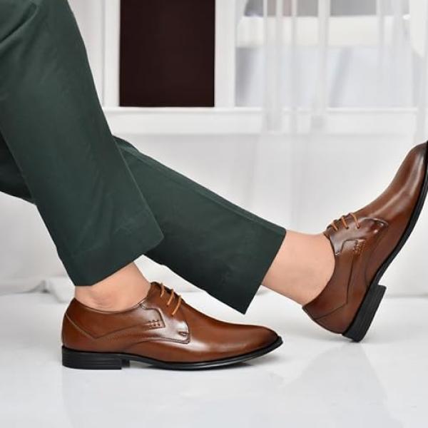 Men's Super Soft Ortho Comfortable with Soft Sole Ultra-Lightweight for Gents Luxury Formal Shoes - Image 2