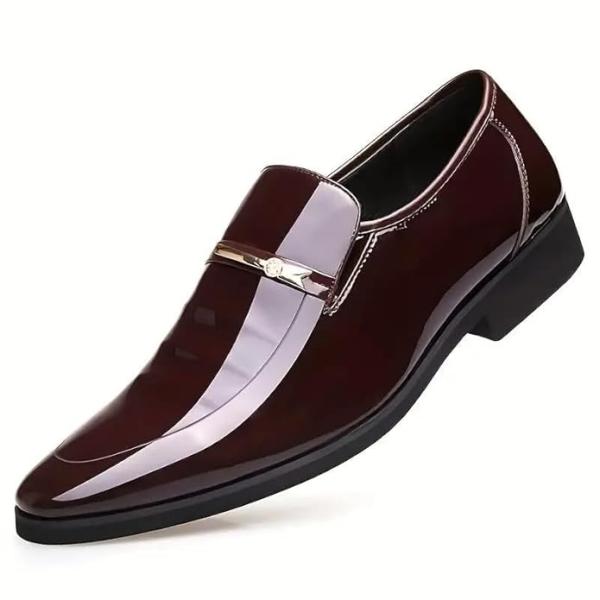 Mens 9564 Centrino Men Glossy Formal Shoes |Slip-On Design with Cushioned Insole for Comfort - Image 4