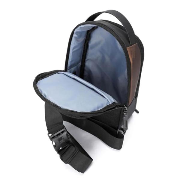 Crossbody Bag for Men Women, Mini Waterproof Backpack Shoulder Daypack Anti-Theft Cross Body Chest Bags With USB Charger Port for Casual Travel Hiking Outdoor Sports - Image 2