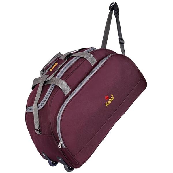 Duffel Bag Luggage with Wheels Waterproof | Purple, 60L