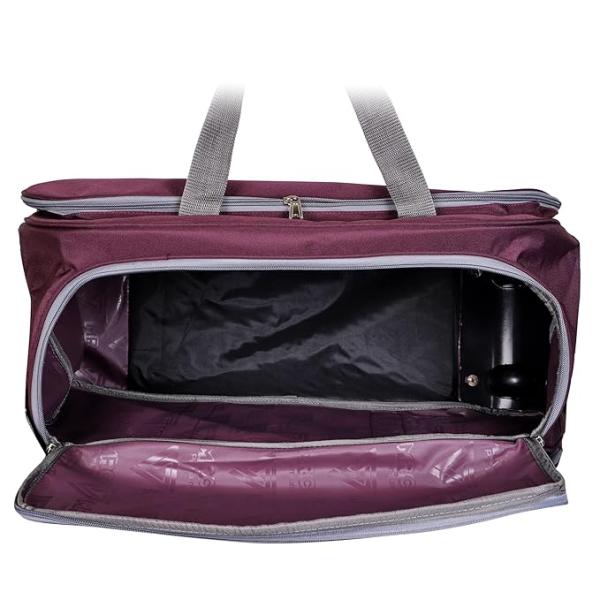 Duffel Bag Luggage with Wheels Waterproof | Purple, 60L - Image 4