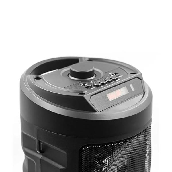 Portable Bluetooth Speaker with Karaoke Microphone LED Lights FM Radio USB/TF Card Playback, Rechargeable Battery Wireless Speaker for Kids, Adults, Home & Travel Use - Image 4