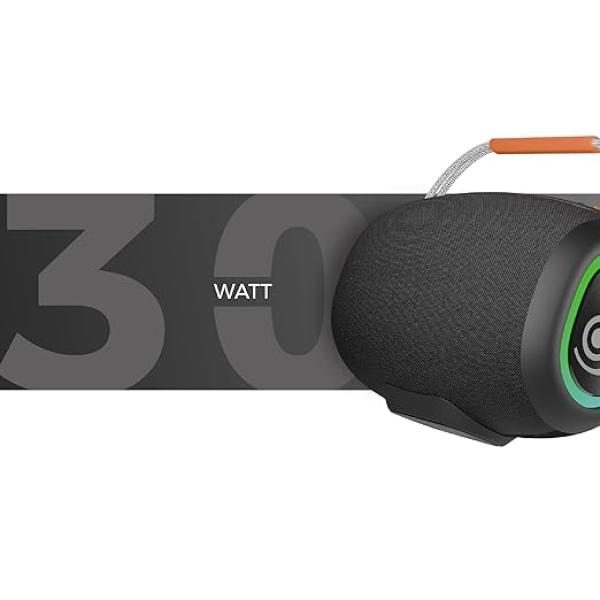 30W Bluetooth Speaker with Mic & Karaoke | Portable Wireless Speaker with Powerful Bass - Image 4