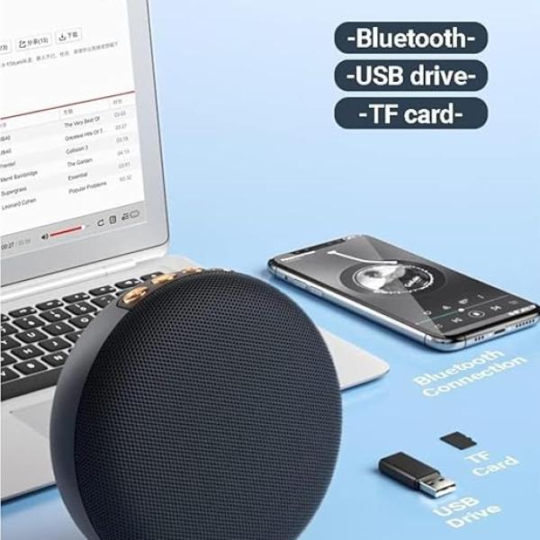 Premium Bluetooth Speaker with 360 Surround Sound, Beat Synced RGB Lights - Image 2