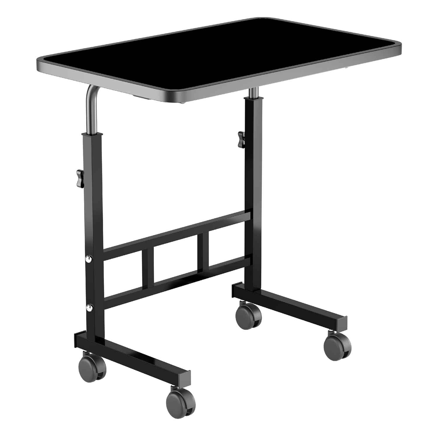 Multi-Purpose Laptop Table, Study Table| Bed Table| Adjustable Height, Portable for Office, Work Form Home | DIY Table, Easy to Assemble, Engineered (Black ADJ)
