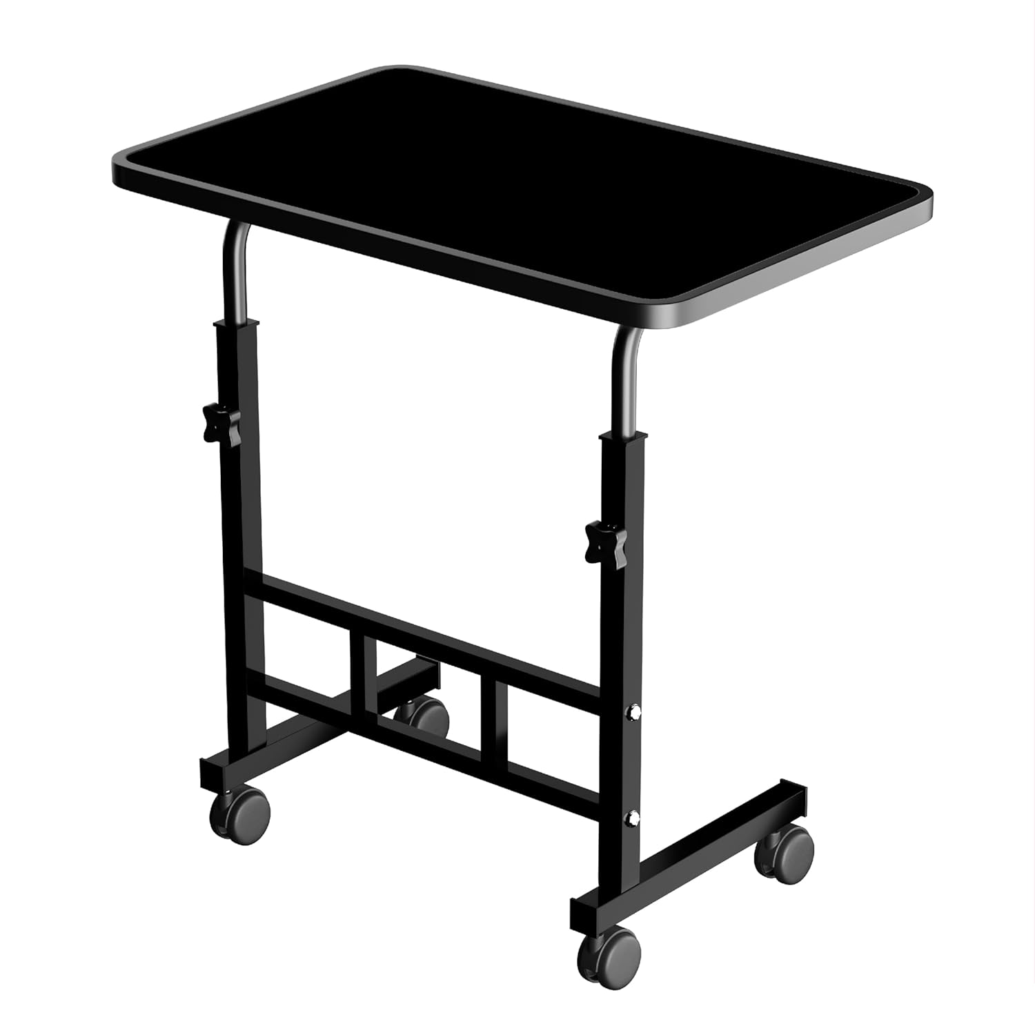 Multi-Purpose Laptop Table, Study Table| Bed Table| Adjustable Height, Portable for Office, Work Form Home | DIY Table, Easy to Assemble, Engineered (Black ADJ) - Image 2