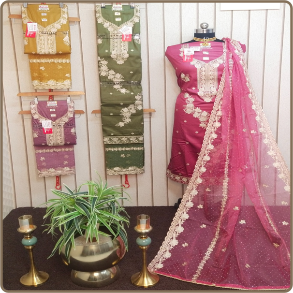 History-Organza Fancy-03 Dupatta-Organza