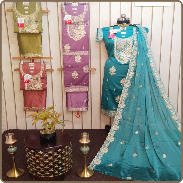 Renold-Daimond Fancy 6Dupatta-Rangoli Silk